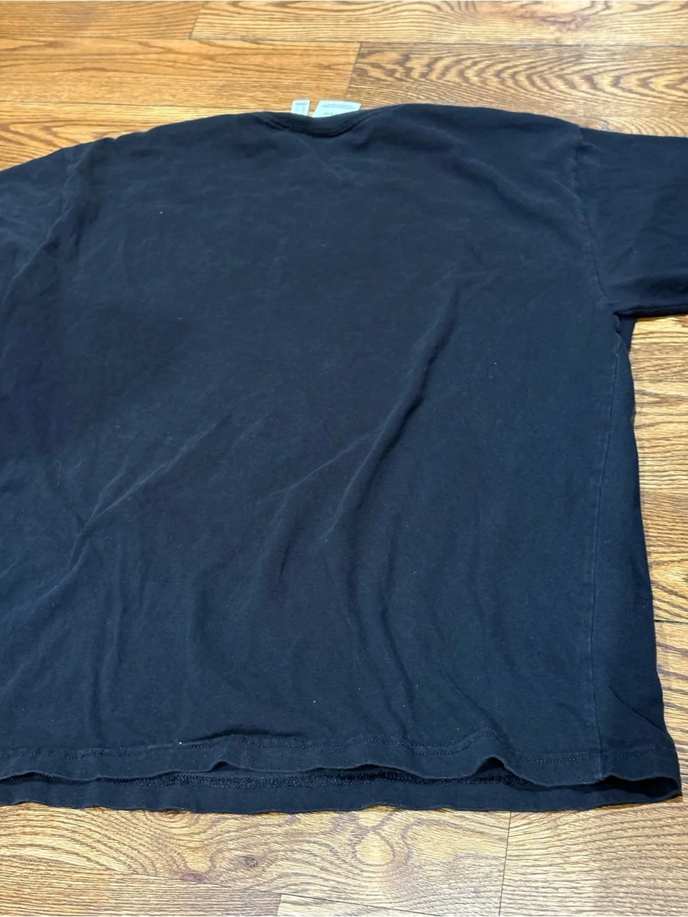 adidas Black Tee with Red Trefoil Graphic